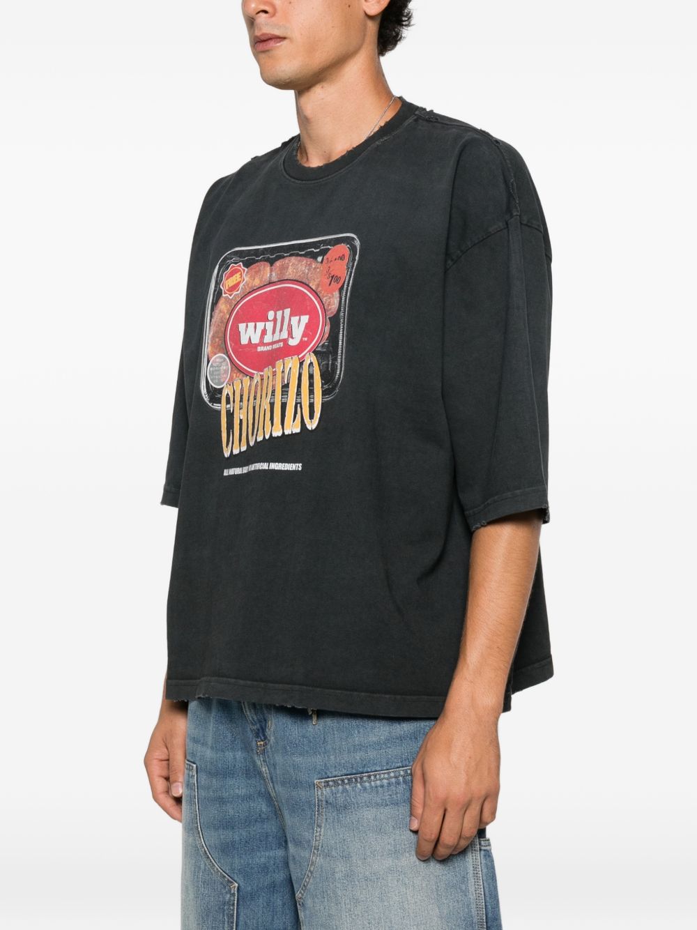T-shirt nero pirate Willy Chavarria Especial Chorizo Buffalo 
