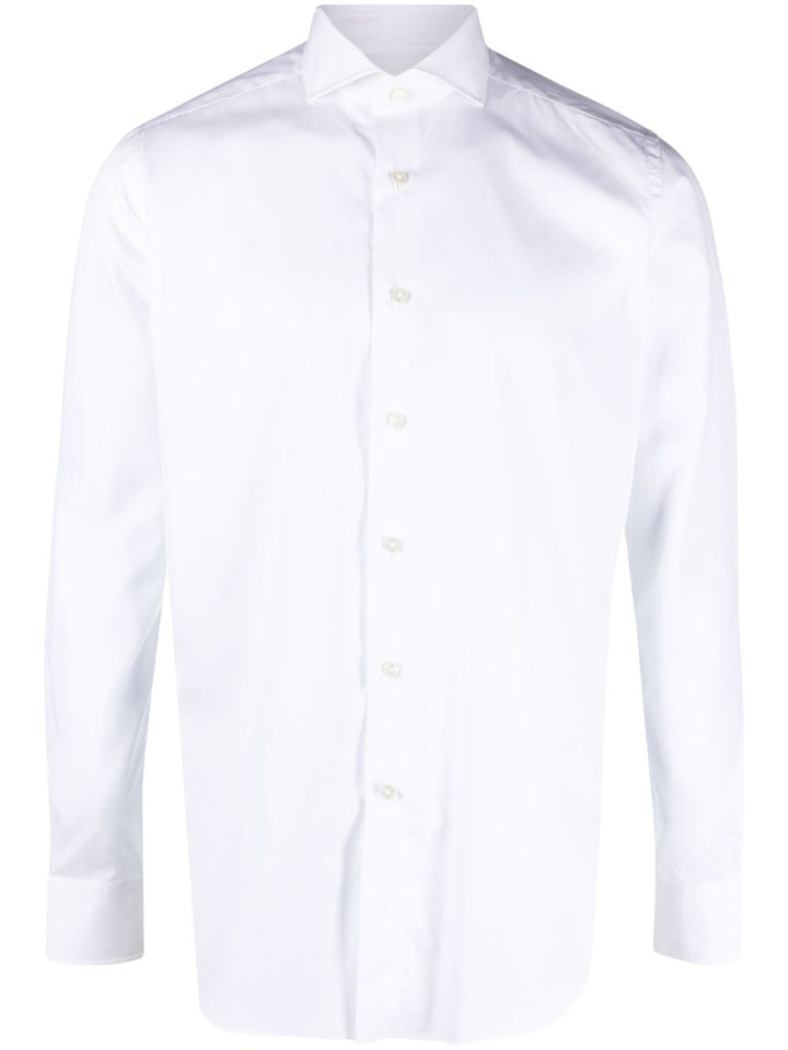 Camicia con colletto ampio bianca 