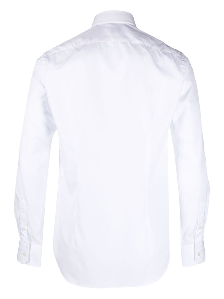 Camicia con colletto ampio bianca 