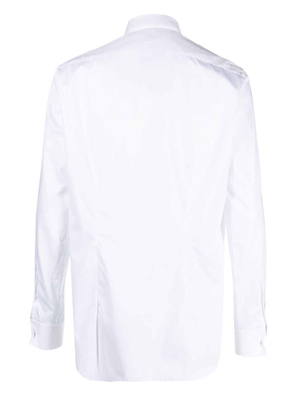 Camicia bianca a maniche lunghe in cotone 