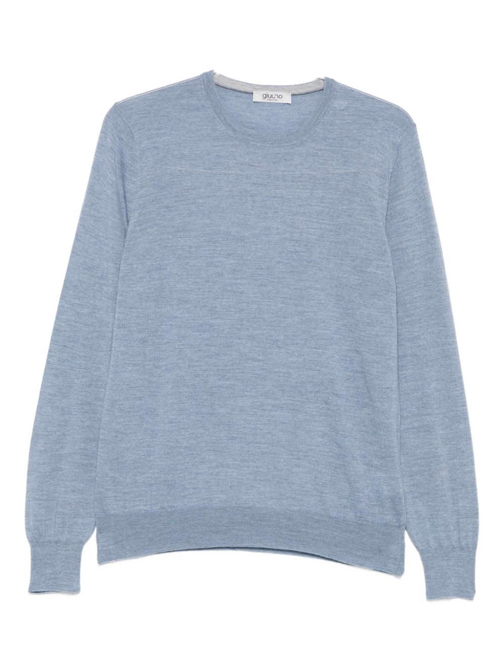 Maglione girocollo azzurro 