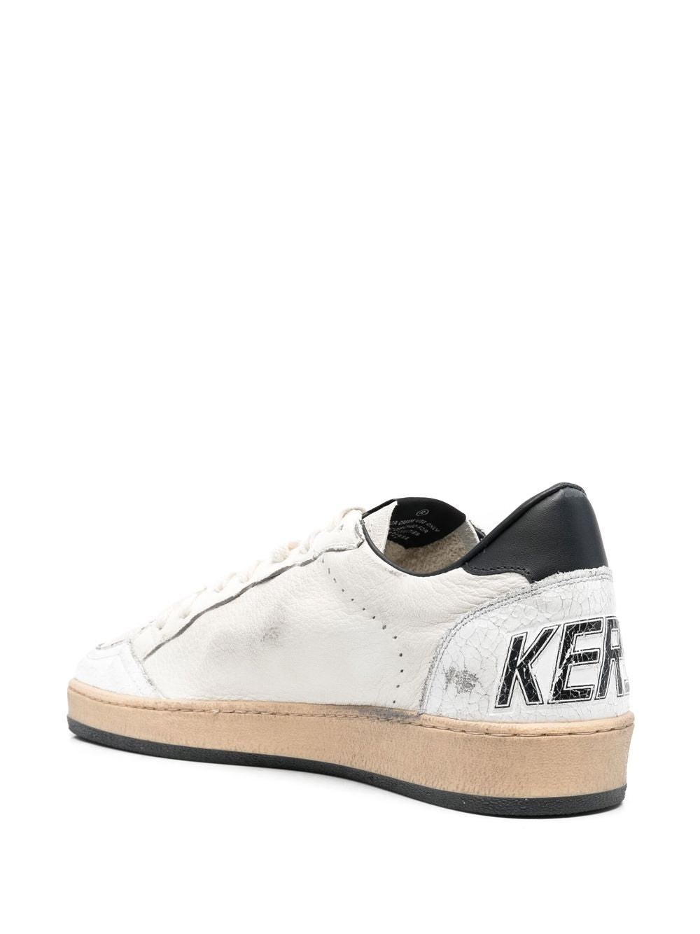 Sneakers Ballstar in pelle nero/bianco 