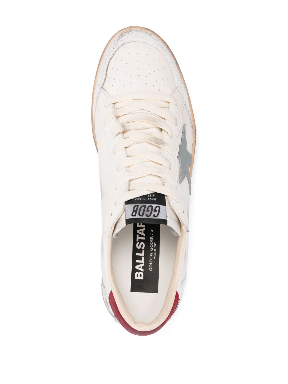 Sneakers Ball Star bianche con applicazione stella e logo 