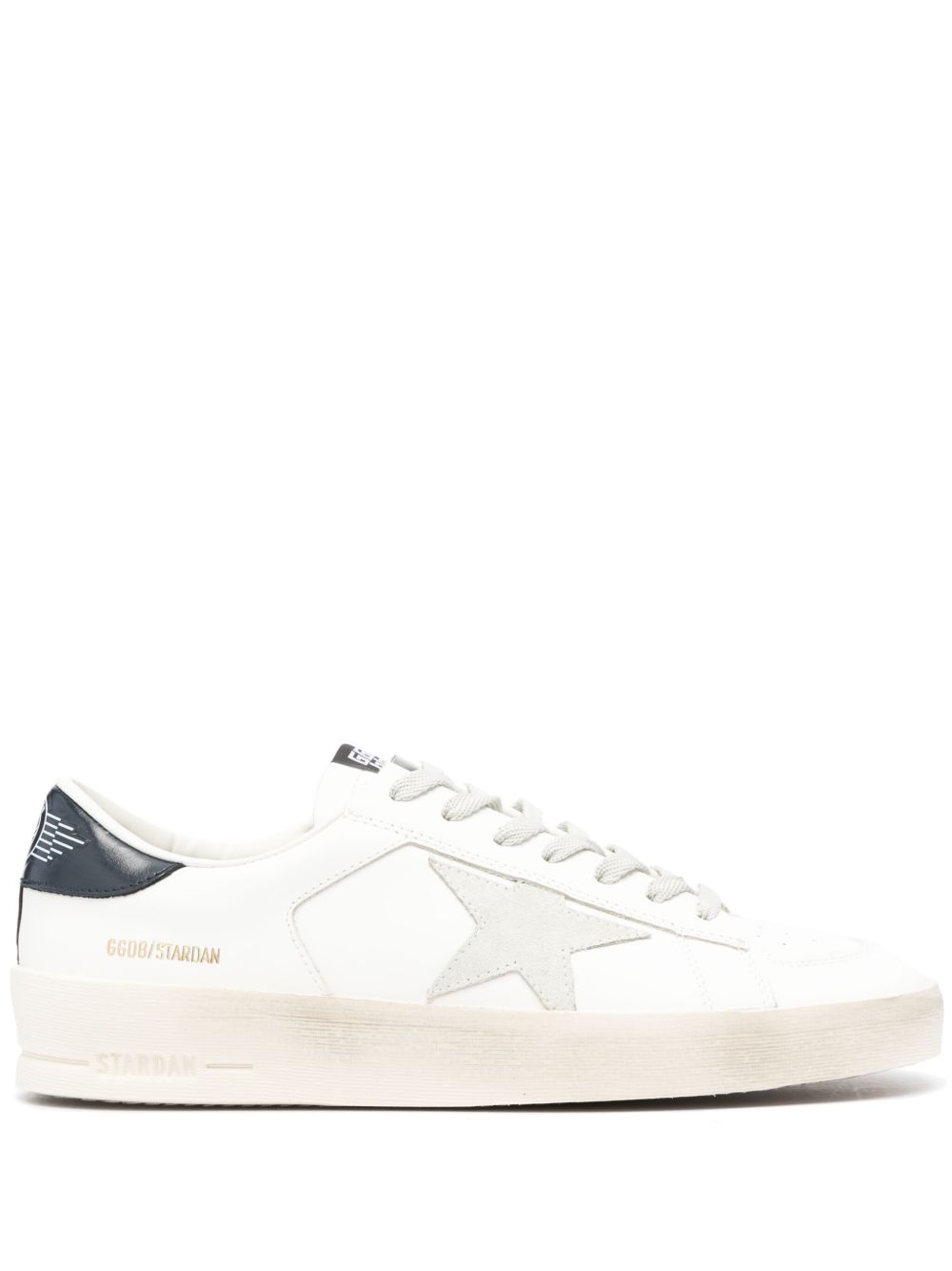 Sneakers Stardan bianche e blu notte con dettagli logo 