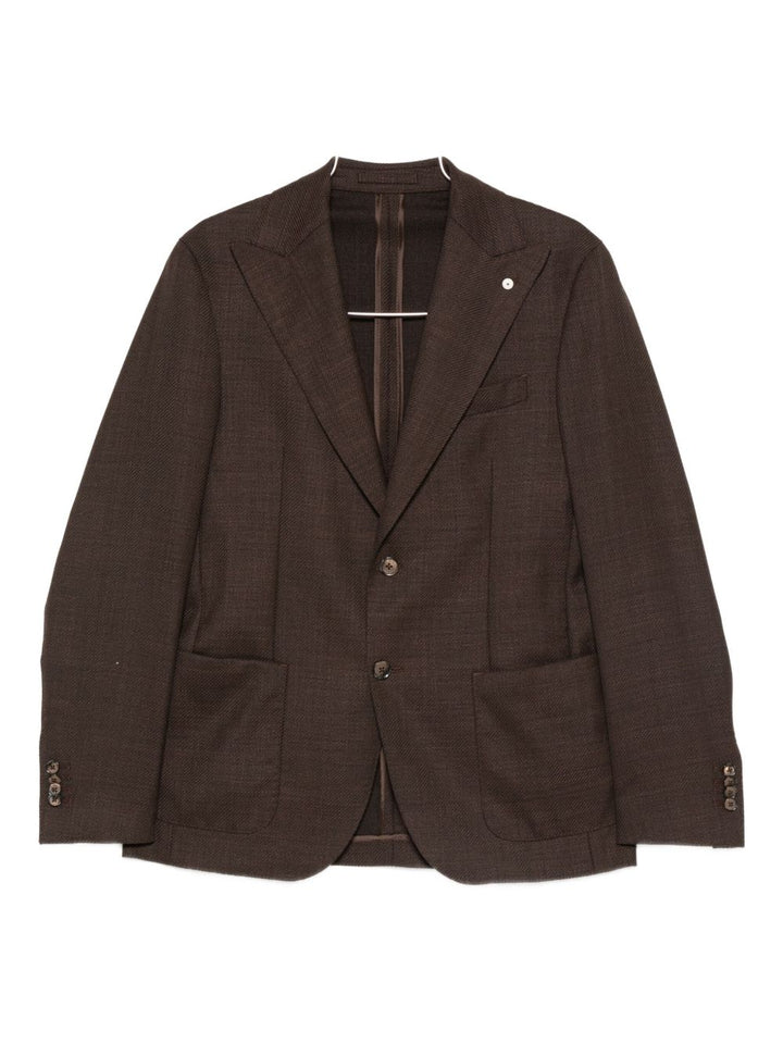 Blazer marrone con bottoni 