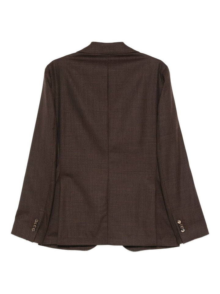 Blazer marrone con bottoni 