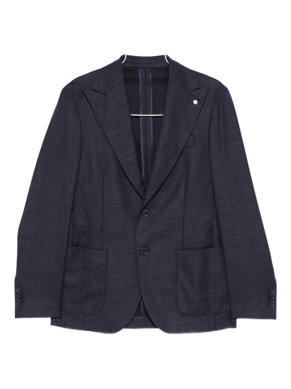 Blazer blu con bottoni 