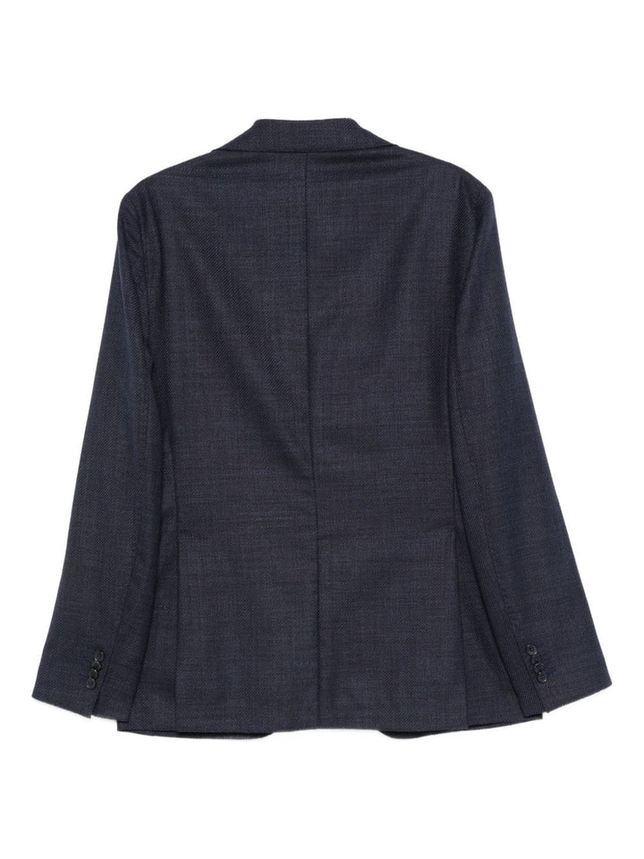 Blazer blu con bottoni 