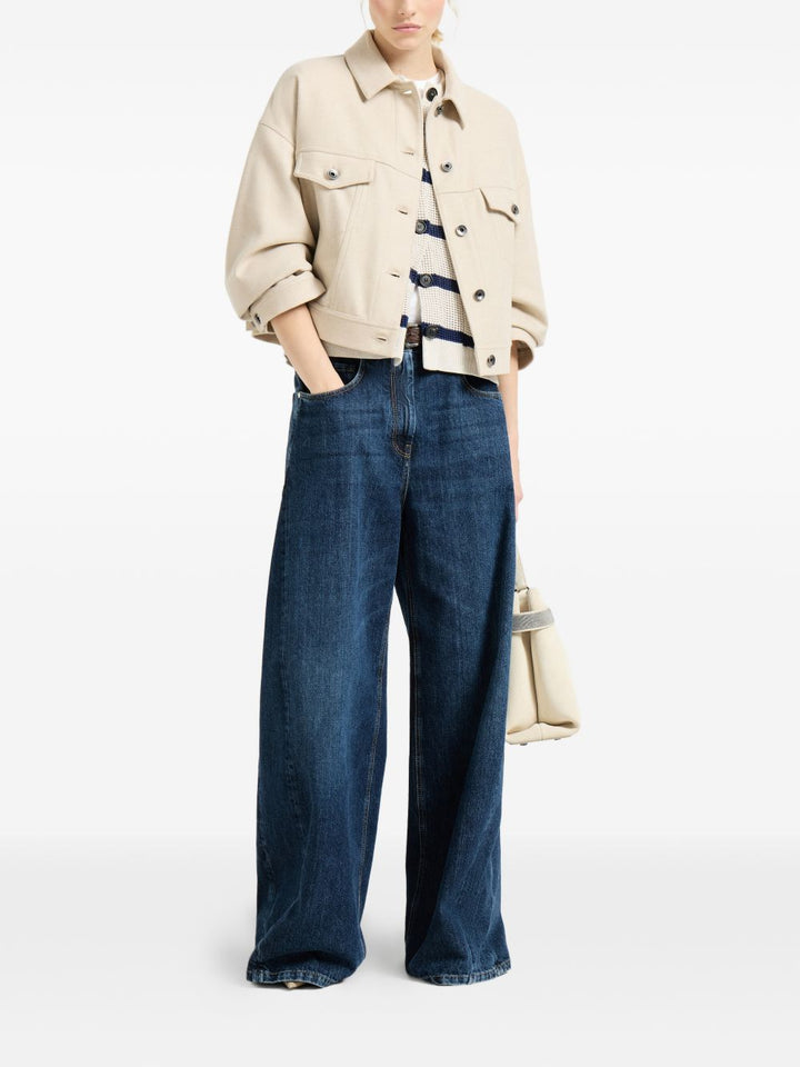 Jeans a gamba ampia 