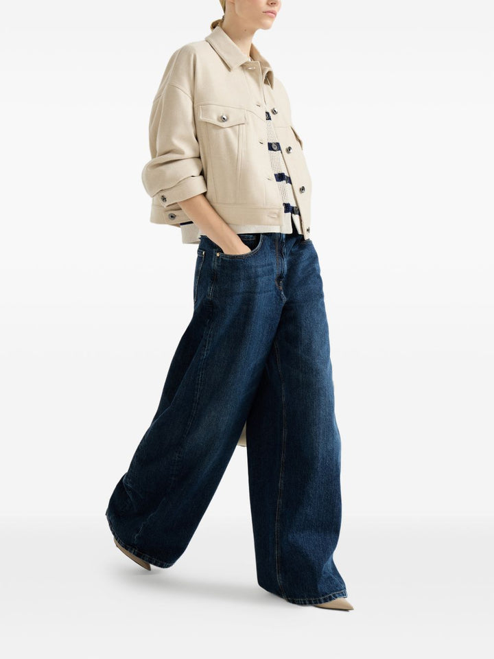 Jeans a gamba ampia 
