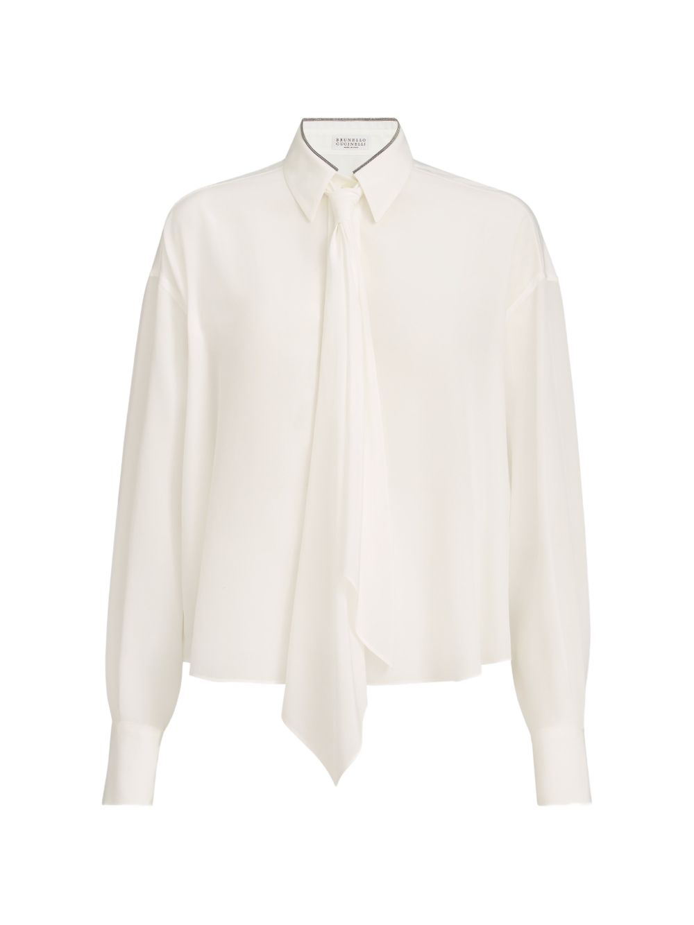 Camicia in seta con cravatta 