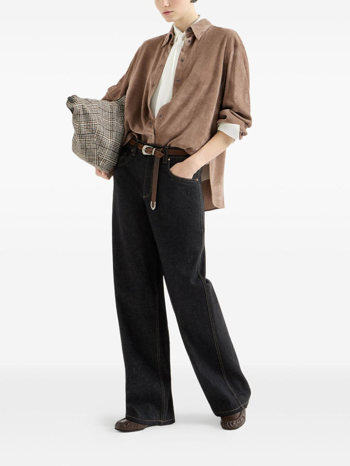 Camicia in seta con cravatta 