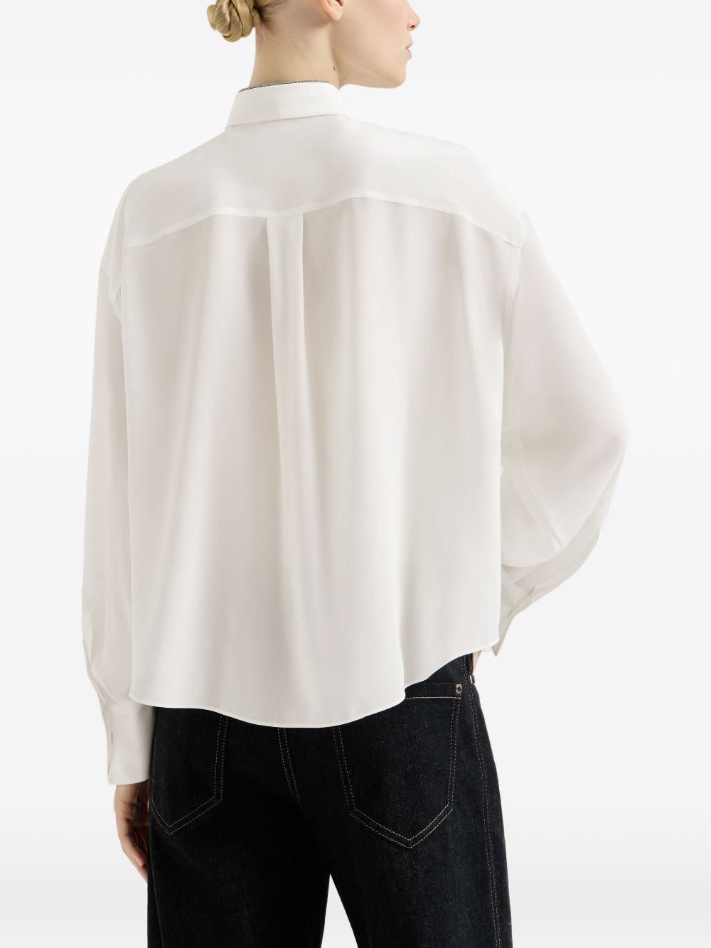 Camicia in seta con cravatta 