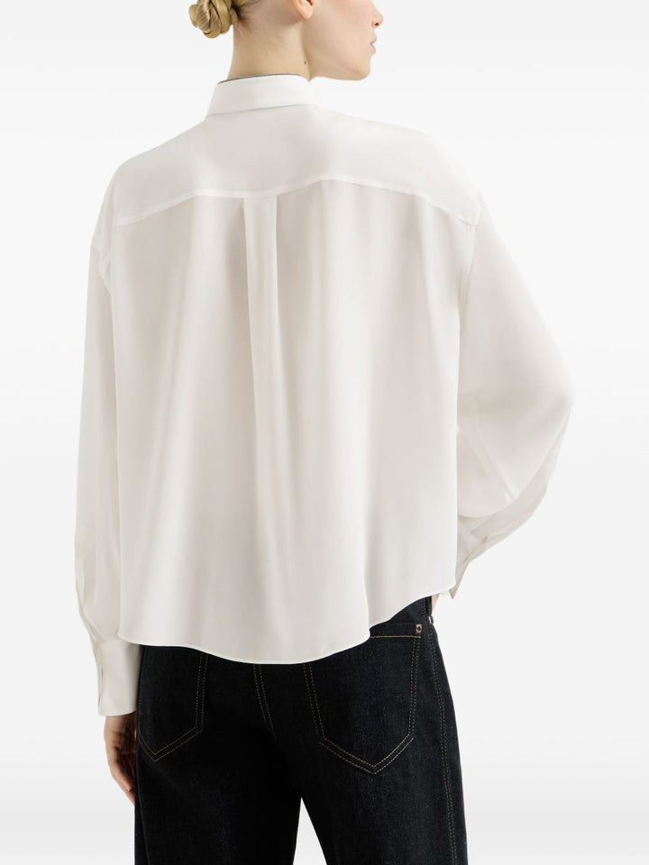 Camicia in seta con cravatta 
