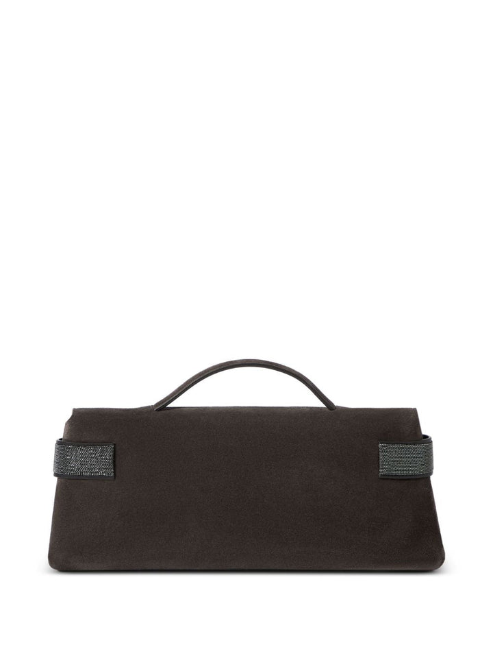 Clutch Essence in pelle scamosciata 