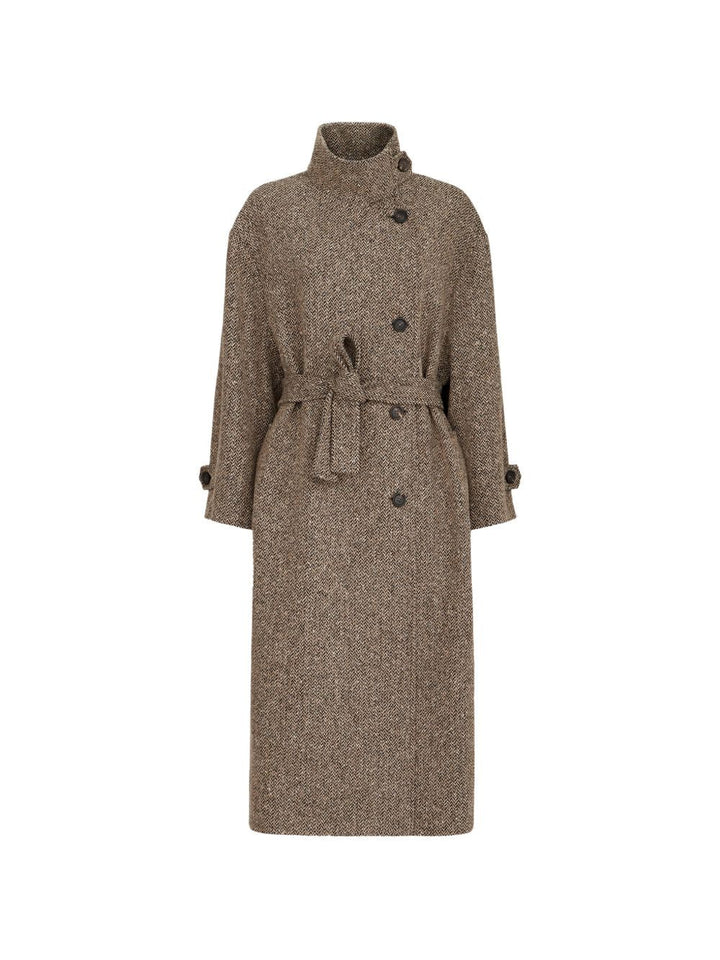 Cappotto in chevron 