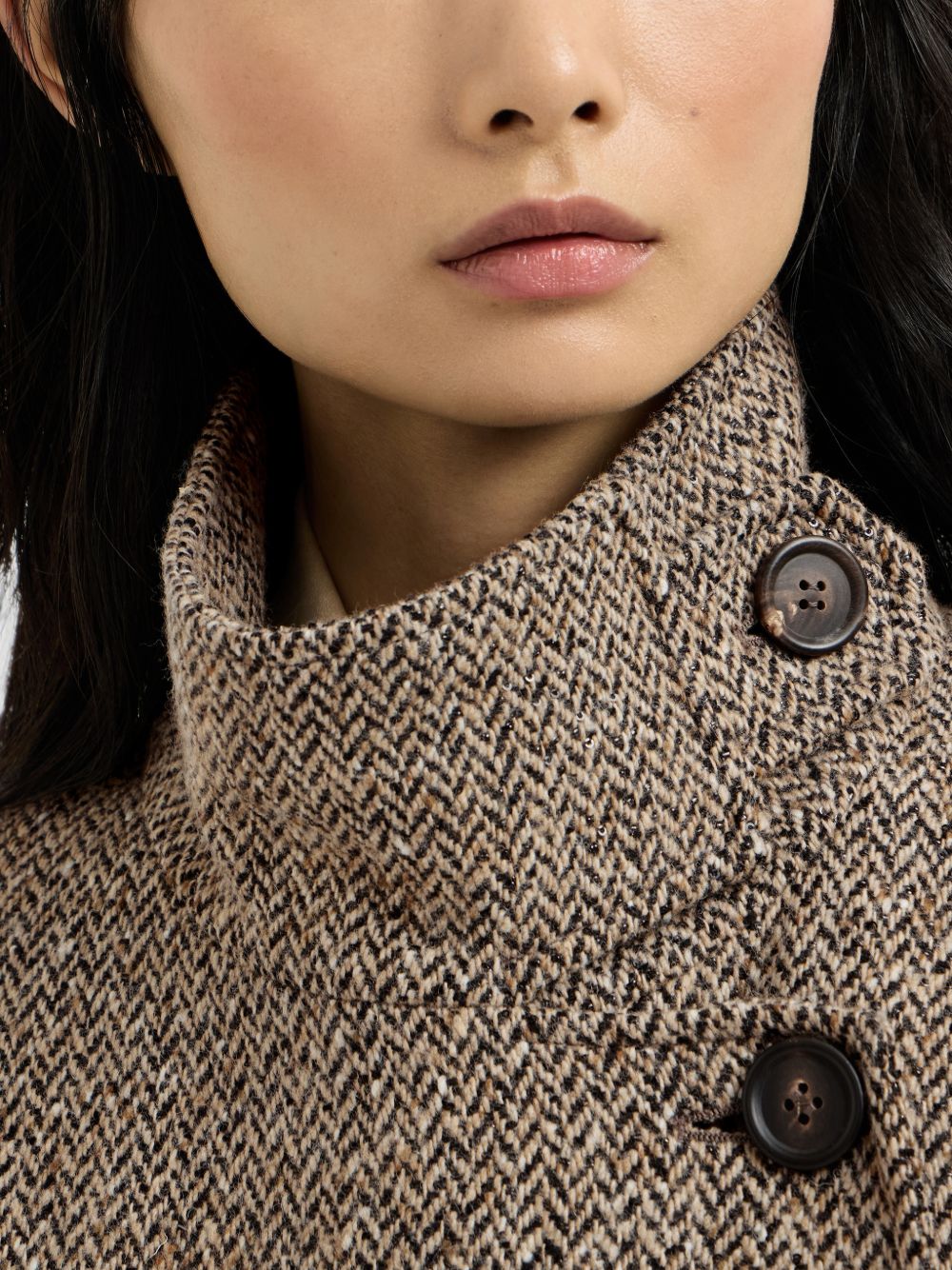 Cappotto in chevron 