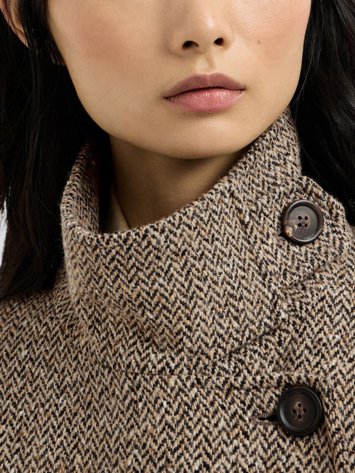 Cappotto in chevron 