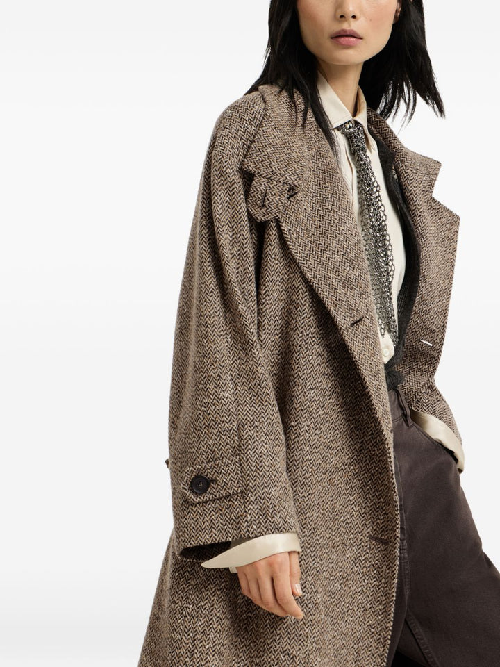 Cappotto in chevron 