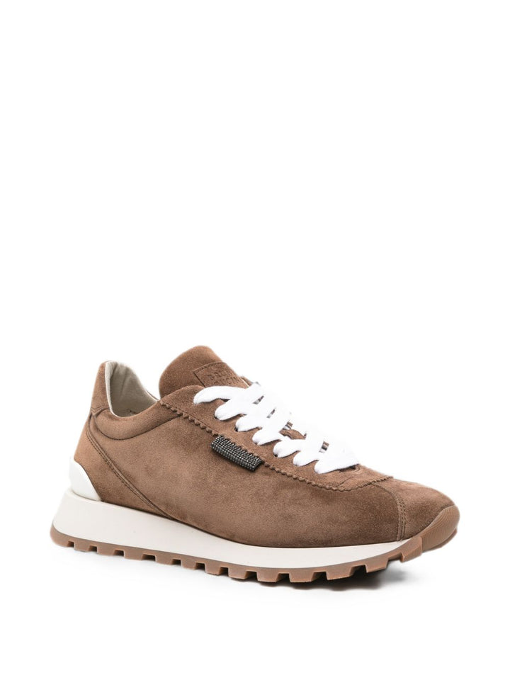 Sneakers in pelle scamosciata 