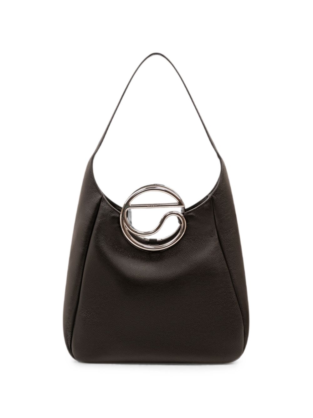 Borsa tote con placca logo C 