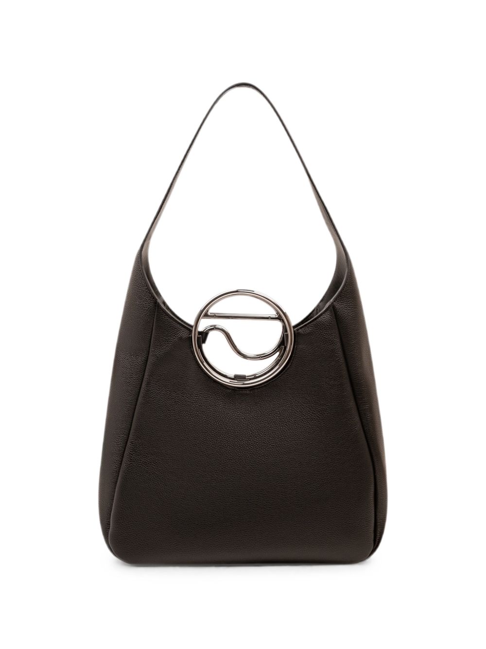 Borsa tote con placca logo C 
