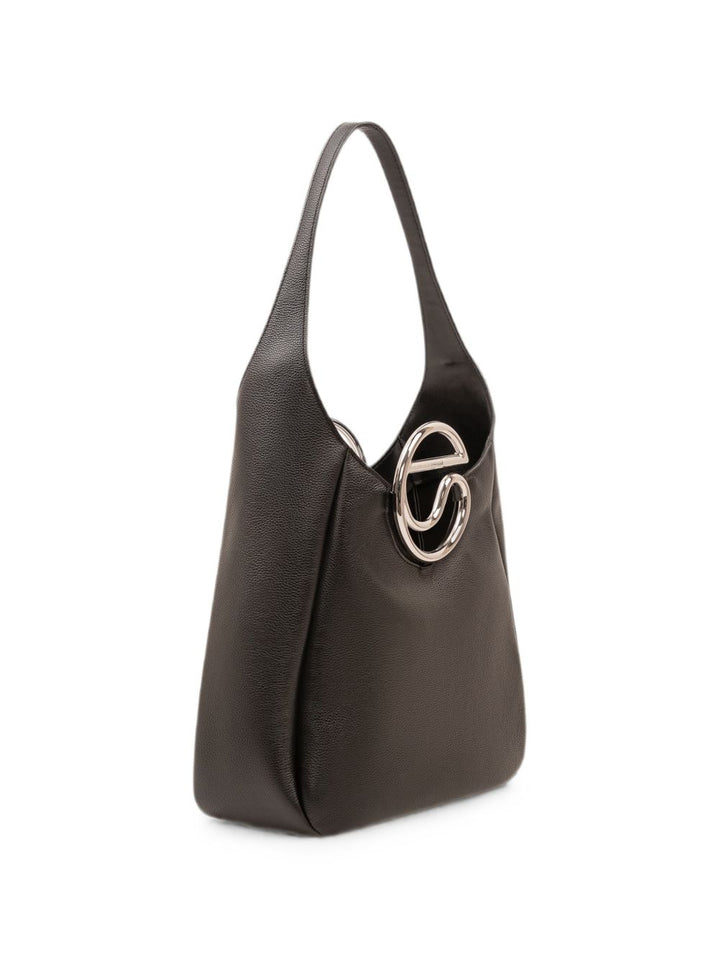 Borsa tote con placca logo C 