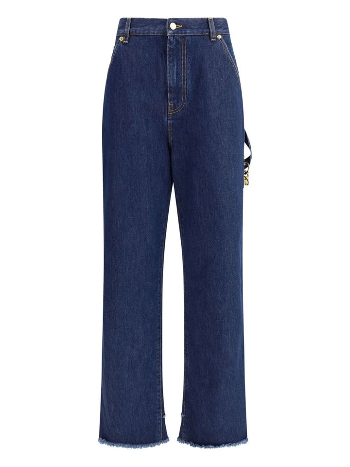 Jeans con taglio  vivo 