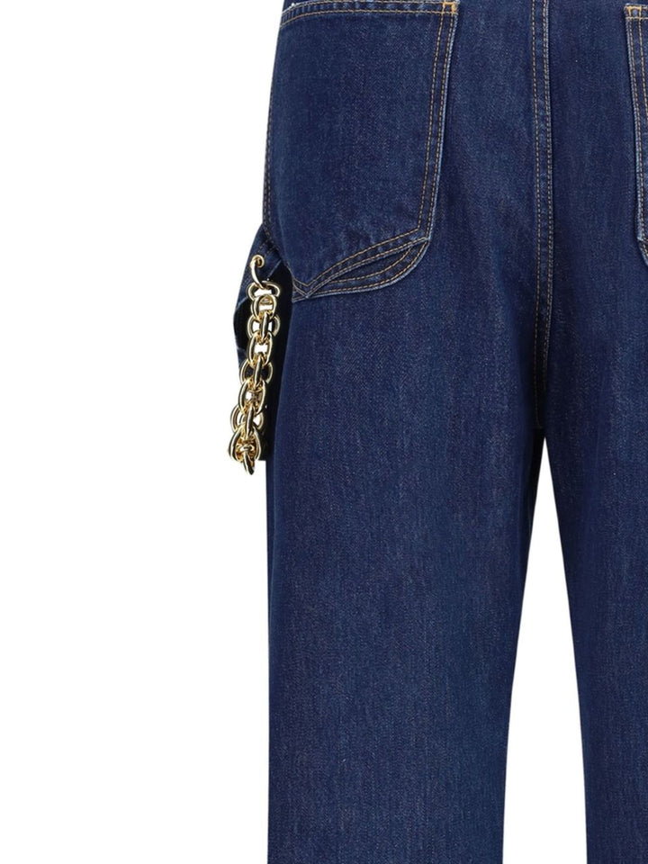 Jeans con taglio  vivo 