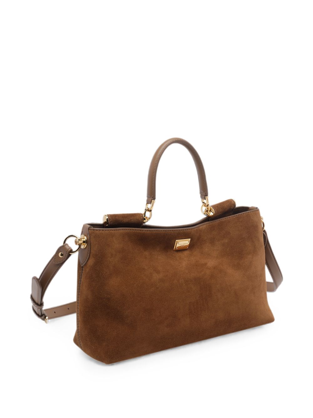 Borsa tote Victoria in pelle scamosciata 