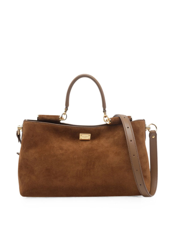 Borsa tote Victoria in pelle scamosciata 