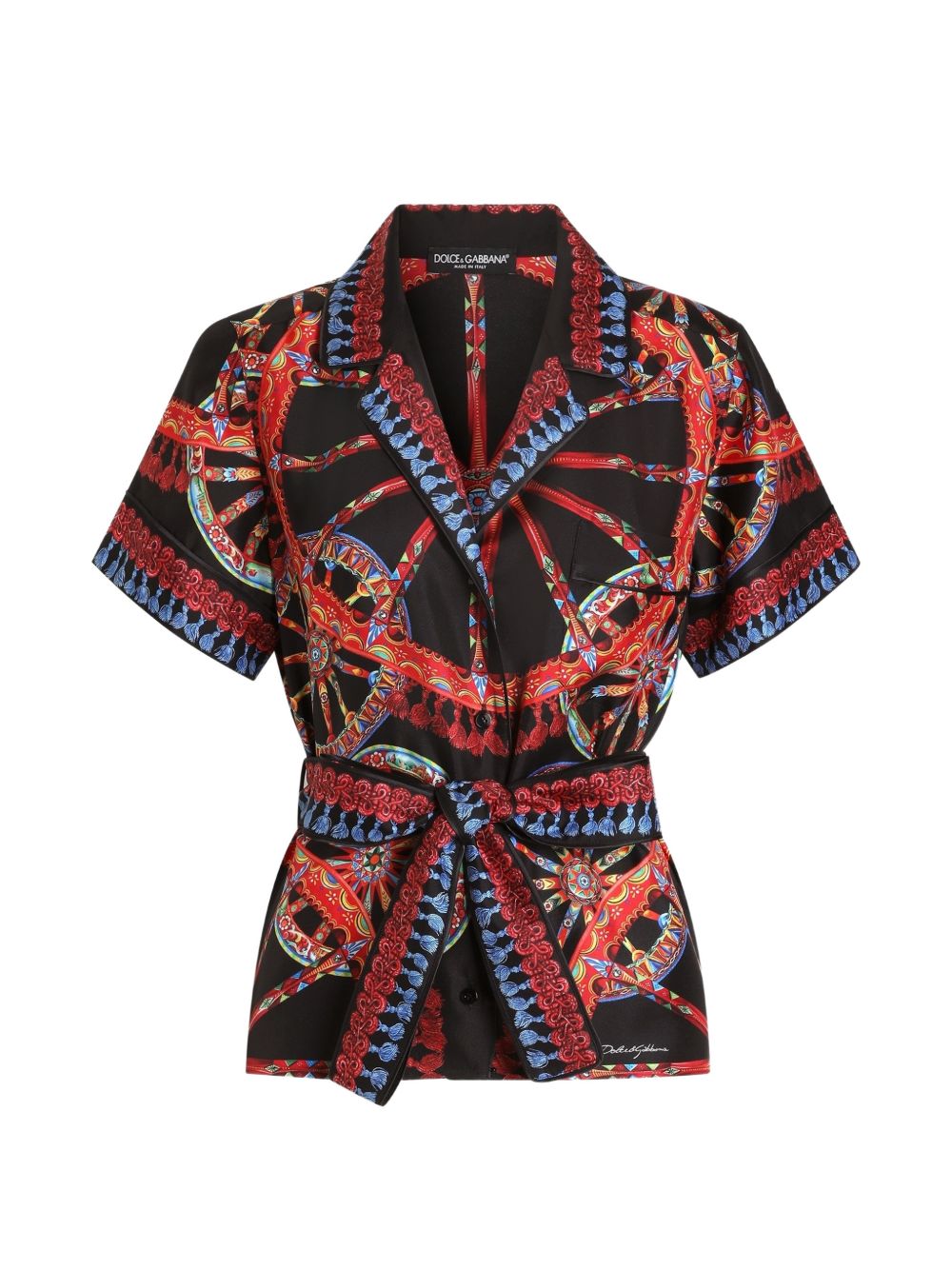 Camicia con stampa carretto 