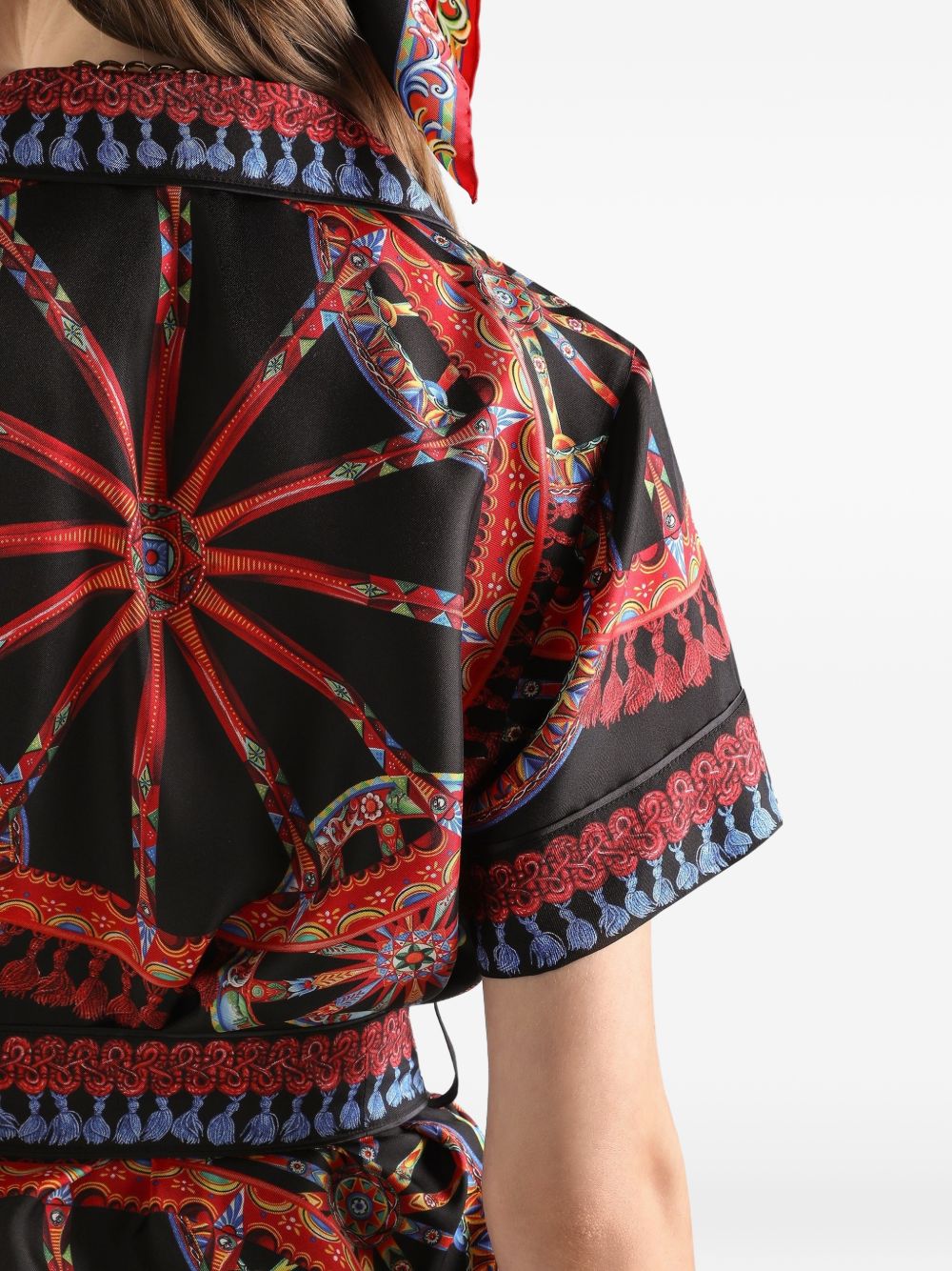Camicia con stampa carretto 