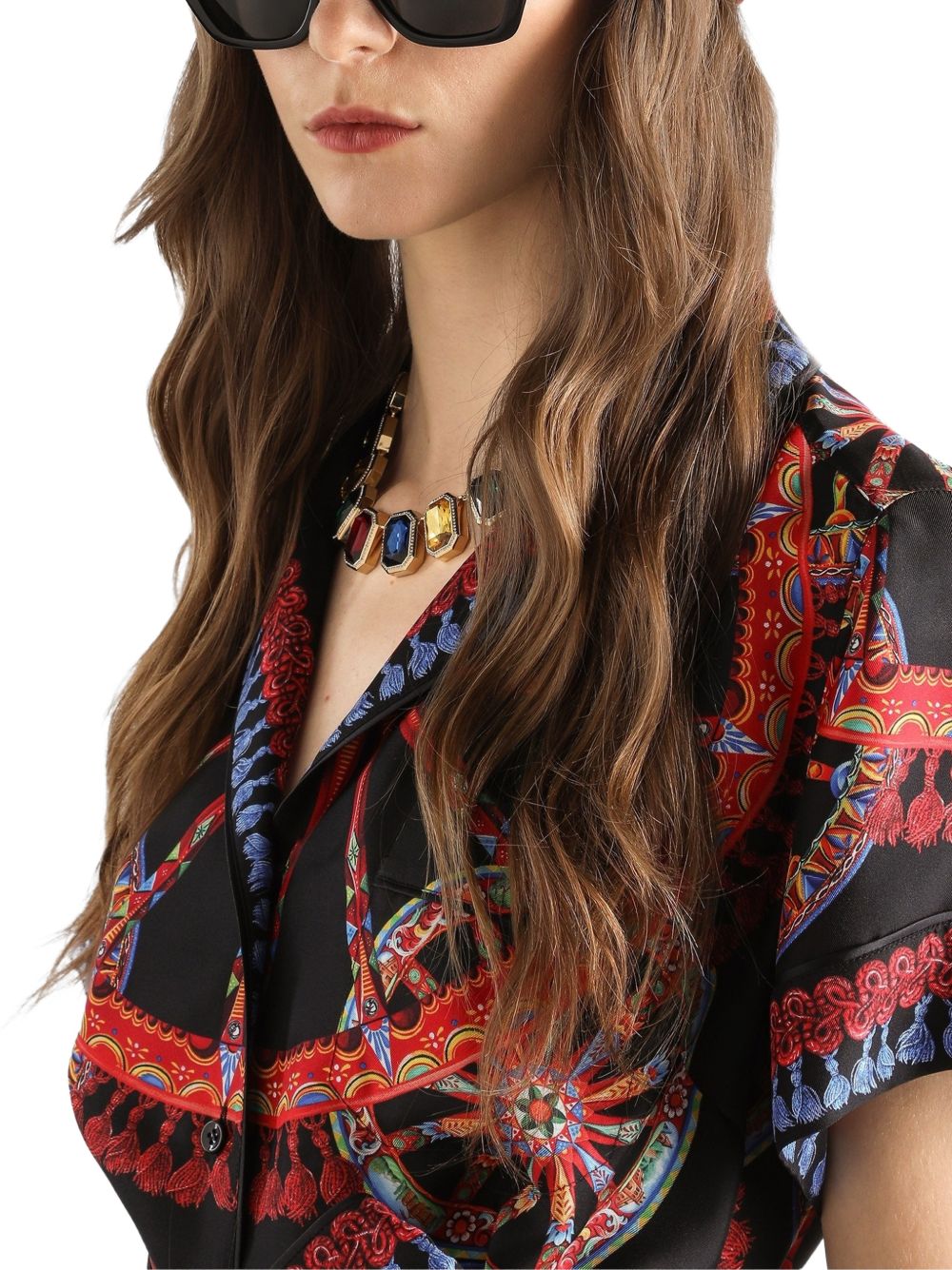 Camicia con stampa carretto 