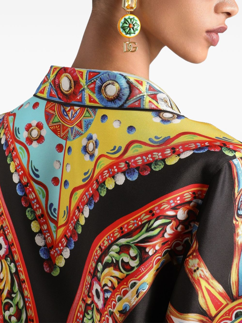Camicia con stampa carretto 