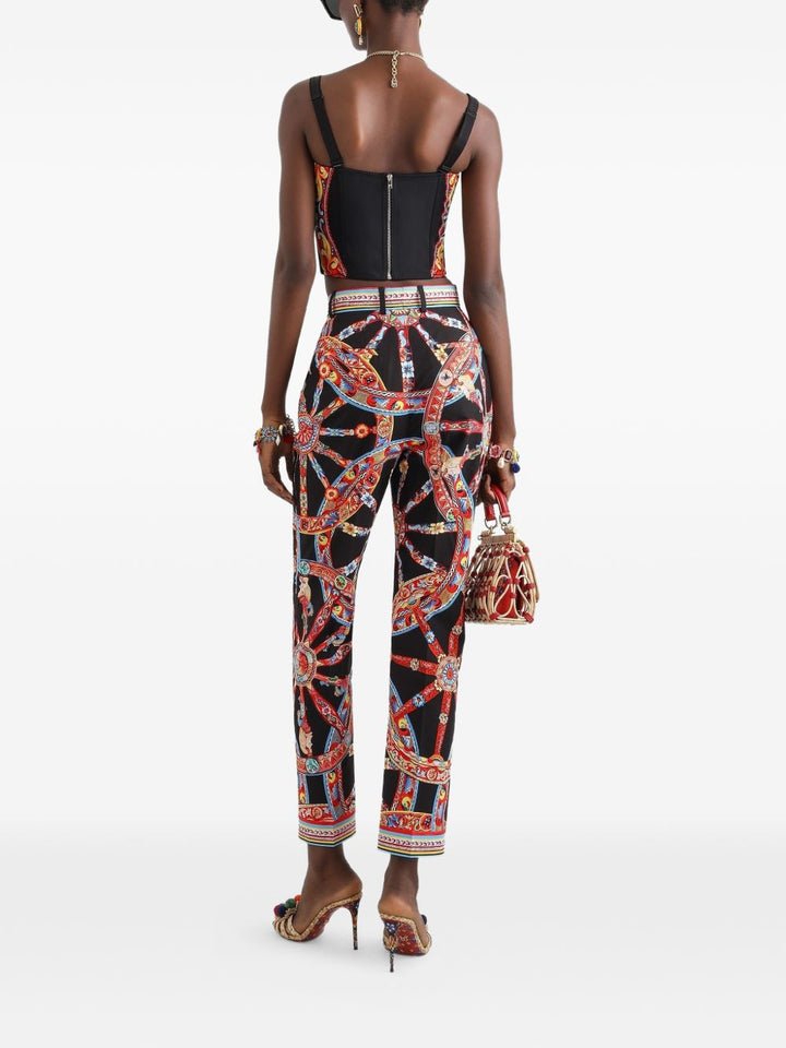 Bustier con stampa carretto 