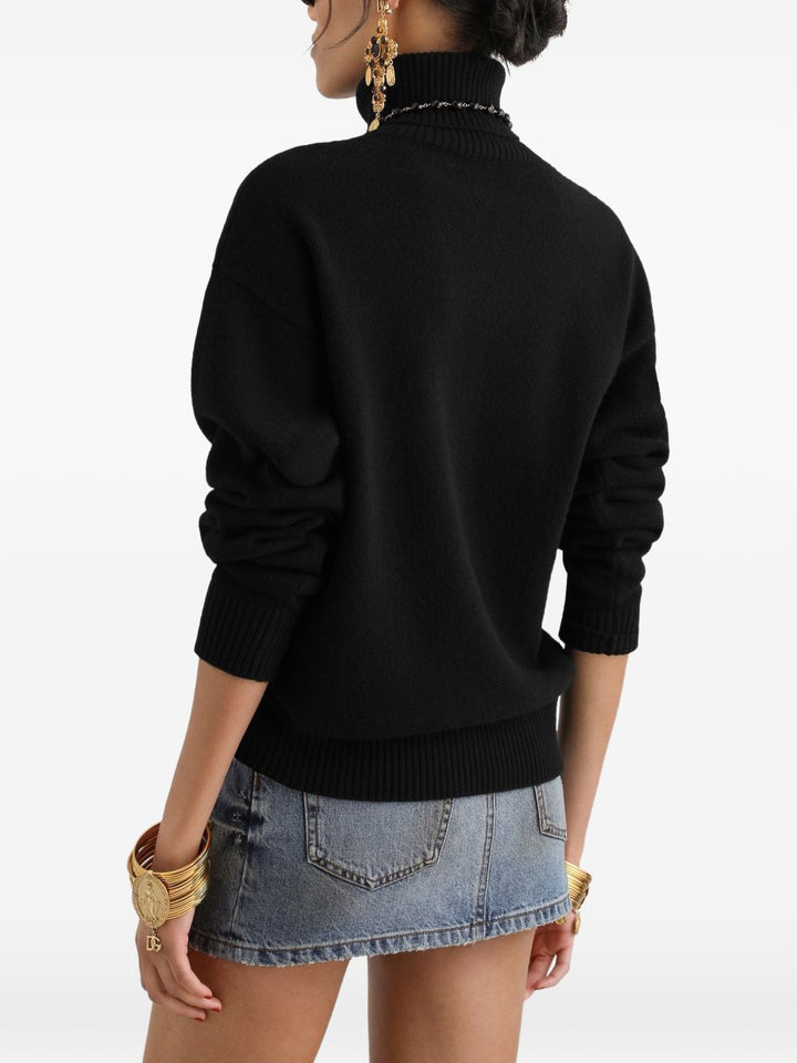 Maglione a collo alto in lana 