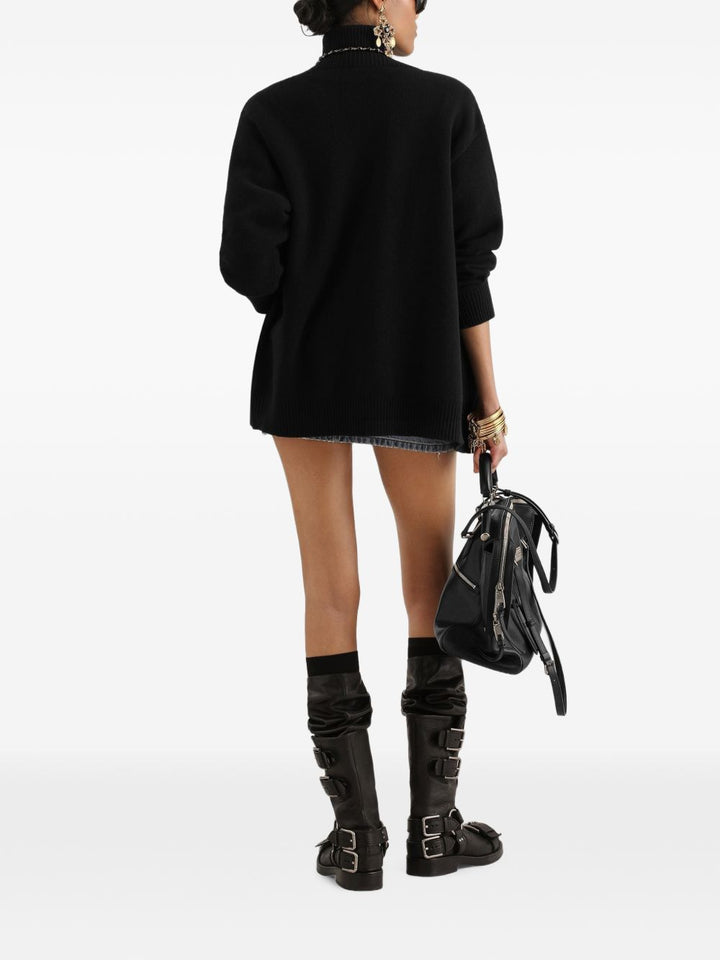 Maglione a collo alto in lana 
