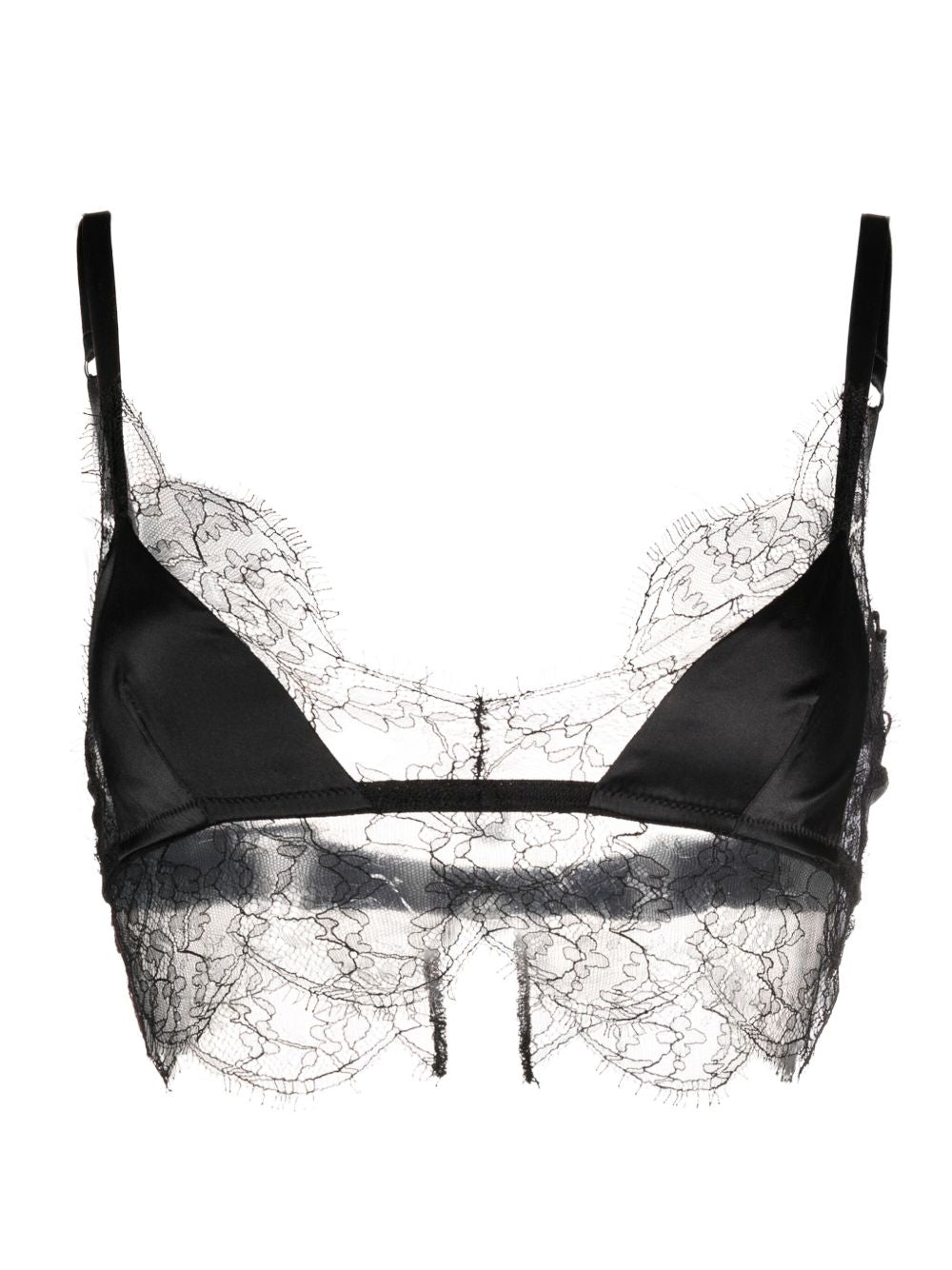 Bralette in raso con dettaglio 