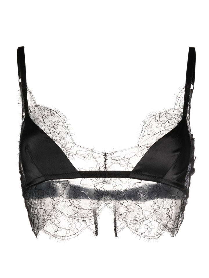 Bralette in raso con dettaglio 