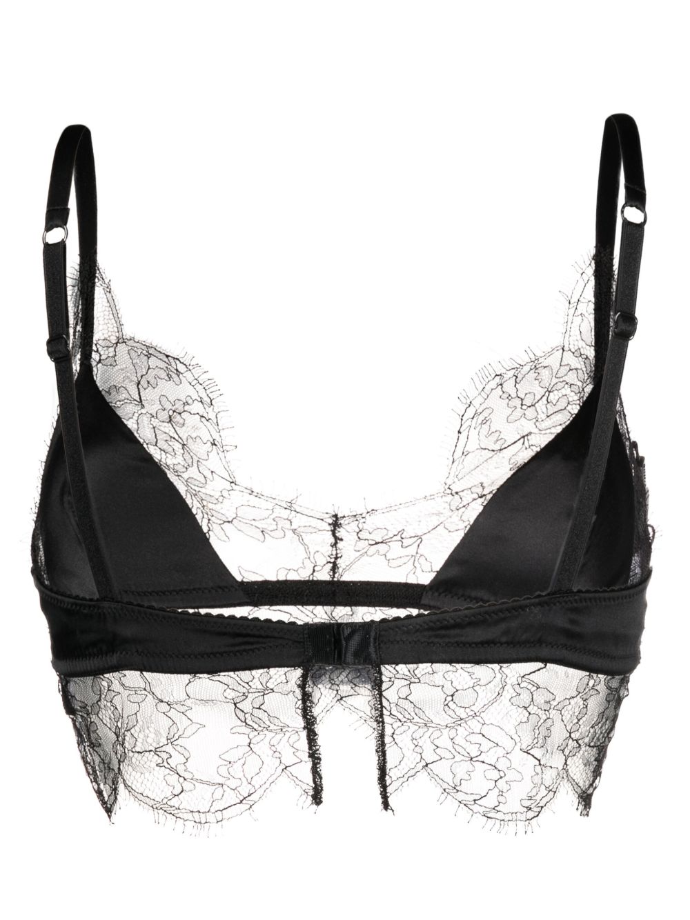 Bralette in raso con dettaglio 