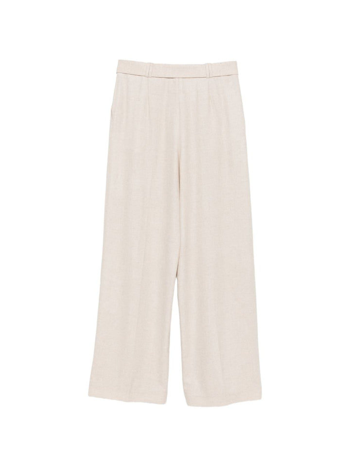 Pantaloni con cintura e pieghe 
