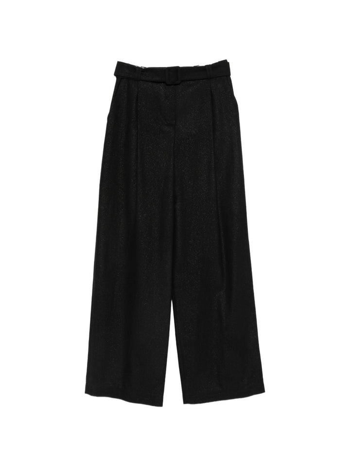 Pantaloni con cintura e pieghe 