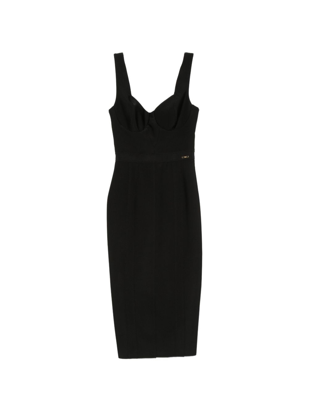 Abito midi con scollo a cuore 