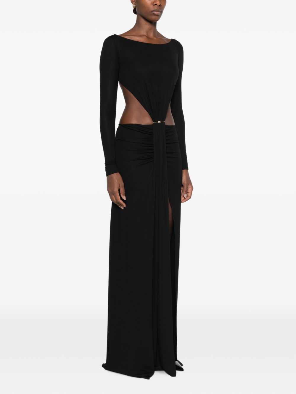 Abito lungo con dettaglio cut-out 