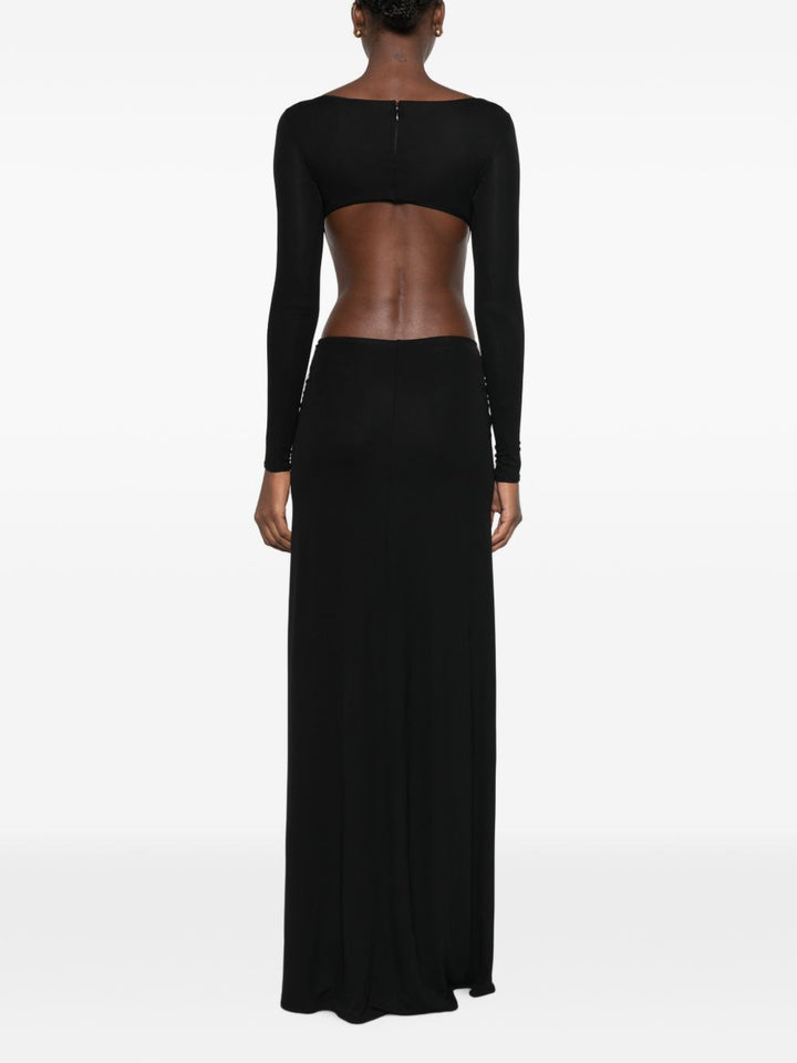 Abito lungo con dettaglio cut-out 