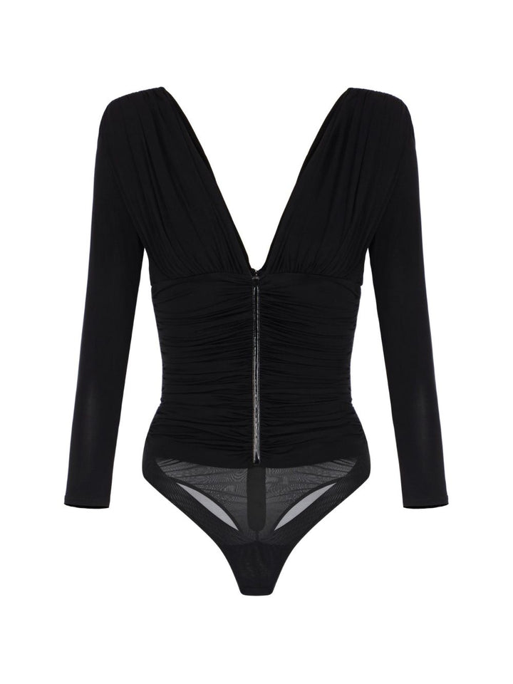 Body con drappeggio 