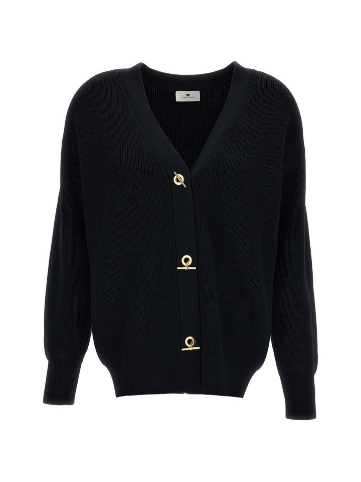 Cardigan con scollo a V 