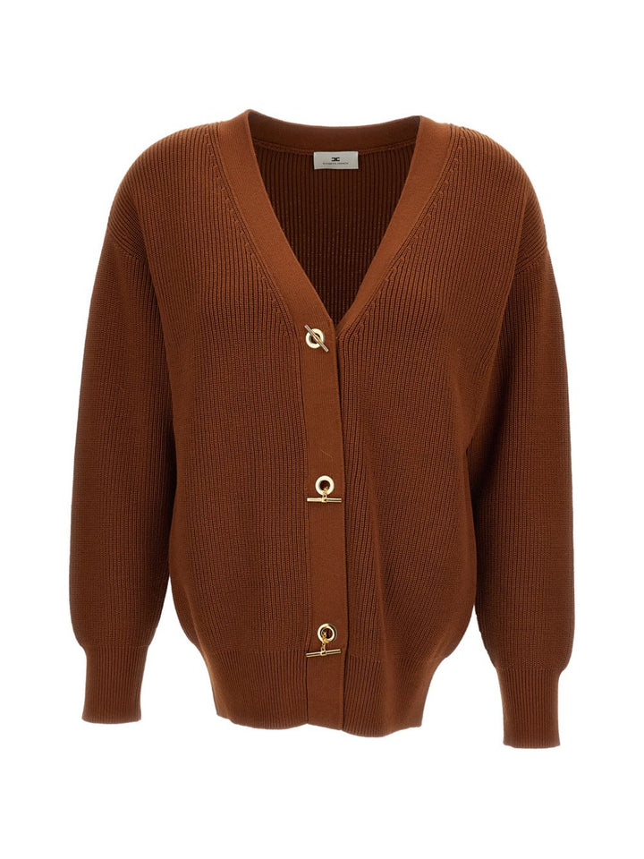 Cardigan con scollo a V 