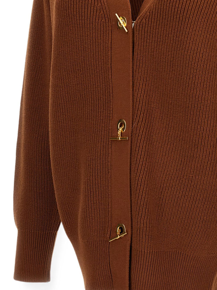 Cardigan con scollo a V 